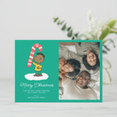 Cartes Pour Fêtes Annuelles Bonbon à la menthe poivrée de Franklin (Debout devant)