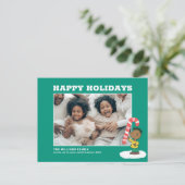 Cartes Pour Fêtes Annuelles Bonbon au poivre de Franklin (Debout devant)