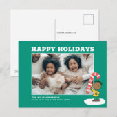 Cartes Pour Fêtes Annuelles Bonbon au poivre de Franklin (Devant / Derrière)