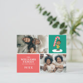 Cartes Pour Fêtes Annuelles Bonbon au poivre de Franklin (Debout devant)