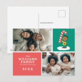 Cartes Pour Fêtes Annuelles Bonbon au poivre de Franklin (Devant / Derrière)