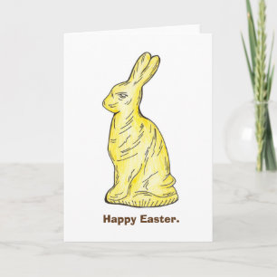 Cartes Pour Fêtes Annuelles Bonbon de Pâques blanc chocolat lapin lapin lapin 