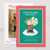 Cartes Pour Fêtes Annuelles Bonbon Linus Peppermint (Devant / Derrière)