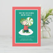 Cartes Pour Fêtes Annuelles Bonbon Linus Peppermint (Debout devant)