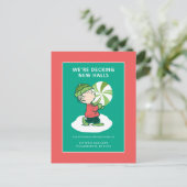 Cartes Pour Fêtes Annuelles Bonbon Linus Peppermint (Debout devant)