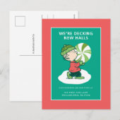 Cartes Pour Fêtes Annuelles Bonbon Linus Peppermint (Devant / Derrière)