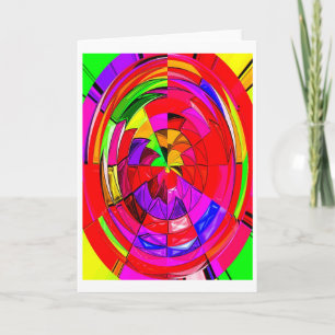 Cartes Pour Fêtes Annuelles Bonbon spatial rouge