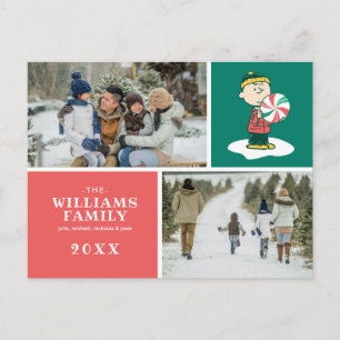 Cartes Pour Fêtes Annuelles Bonbons à la menthe Charlie Brown