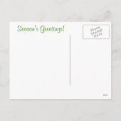 Cartes Pour Fêtes Annuelles Bonbons à la menthe et scène hivernale enneigée (Dos)