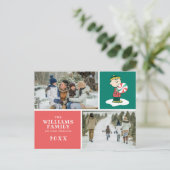 Cartes Pour Fêtes Annuelles Bonbons au poivre Charlie Brown (Debout devant)