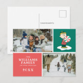 Cartes Pour Fêtes Annuelles Bonbons au poivre Charlie Brown (Devant / Derrière)