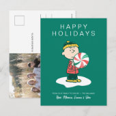 Cartes Pour Fêtes Annuelles Bonbons au poivre de Charlie Brown (Devant / Derrière)