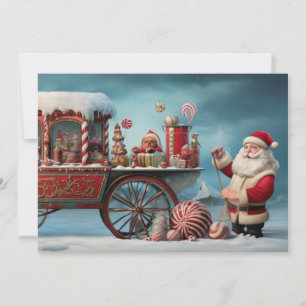 Cartes Pour Fêtes Annuelles Bonbons de Noël Whimsical Panier 4