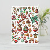 Cartes Pour Fêtes Annuelles Bonbons et friandises de Noël Clipart (Debout devant)