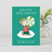 Cartes Pour Fêtes Annuelles Bonbons Linus Peppermint (Debout devant)