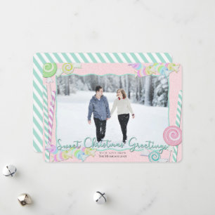 Cartes Pour Fêtes Annuelles Bonbons Noël avec photo