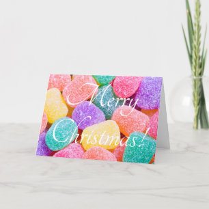 Cartes Pour Fêtes Annuelles bonbons pastel en gélatine