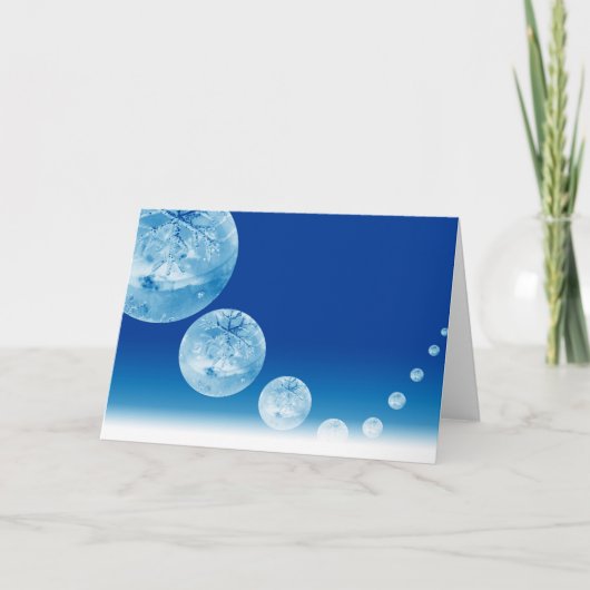 Cartes Pour Fêtes Annuelles Bond de la balle de glace (Devant)