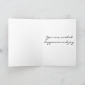 CARTES POUR FÊTES ANNUELLES **BONHEUR ET JOIE** À NOËL (Intérieur)