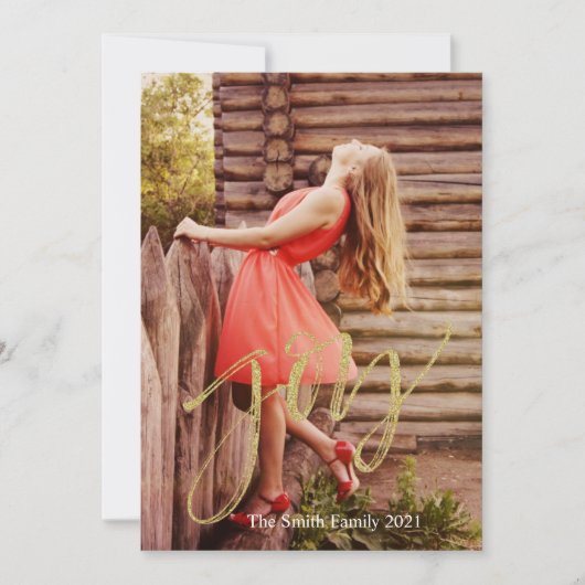 Cartes Pour Fêtes Annuelles Bonheur Noël (Devant)