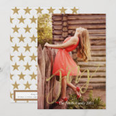 Cartes Pour Fêtes Annuelles Bonheur Noël (Devant / Derrière)