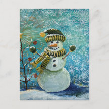 Bonhomme de neige de Noël prêt à peindre pour la n
