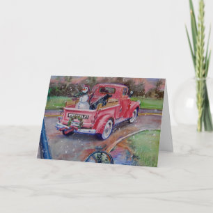 Cartes Pour Fêtes Annuelles Bonhomme de neige du sud