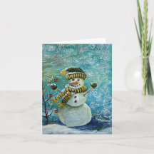 Bonhomme de neige prêt pour la peinture de Noël