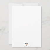 Cartes Pour Fêtes Annuelles Bonhomme de neige sombre de Noël (Dos)