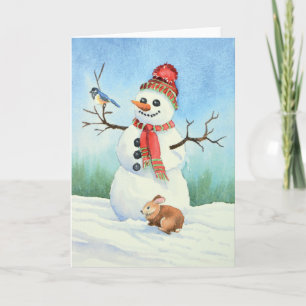 Cartes Pour Fêtes Annuelles bonhomme de Noël
