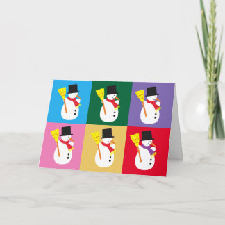Cartes Pour Fêtes Annuelles Bonhommes de neige