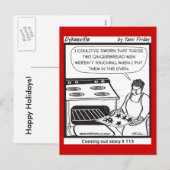 Cartes Pour Fêtes Annuelles Bonhommes en pain d'épice gais (Devant / Derrière)