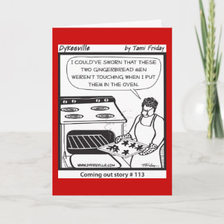 Cartes Pour Fêtes Annuelles Bonhommes en pain d'épice gais