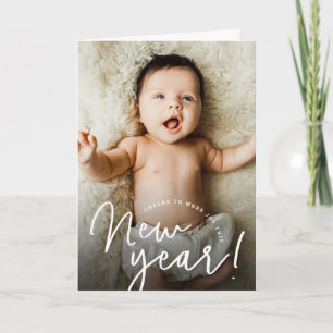 Cartes Pour Fêtes Annuelles Bonjour à plus de joie cette nouvelle année photo