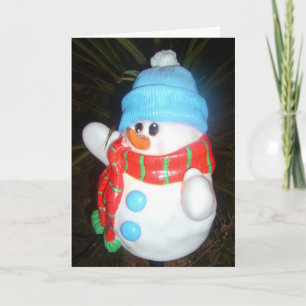 Cartes Pour Fêtes Annuelles bonjour de bonhomme de neige