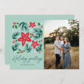 Cartes Pour Fêtes Annuelles Bonjour Joyeux Noël Design (Devant / Derrière)