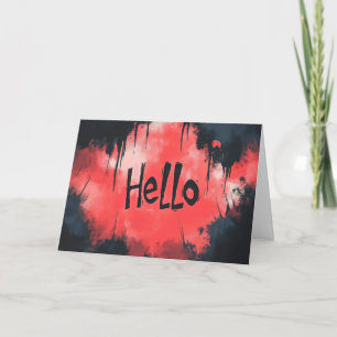 Cartes Pour Fêtes Annuelles Bonjour Mot Effrayant