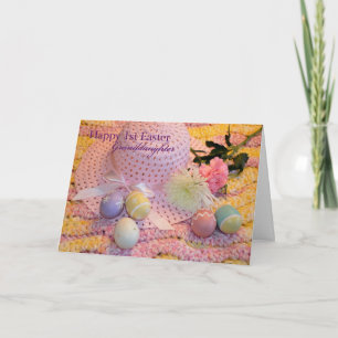Cartes Pour Fêtes Annuelles Bonne 1ère petite-fille de Pâques