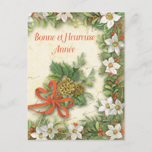 Cartes Pour Fêtes Annuelles Bonne à Heureuse Annee (Devant)