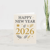 Cartes Pour Fêtes Annuelles bonne année (Devant)