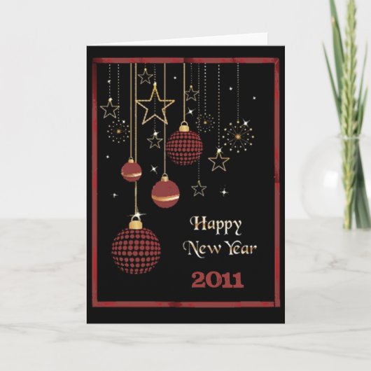 Cartes Pour Fêtes Annuelles Bonne année (Devant)