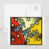 Cartes Pour Fêtes Annuelles Bonne année (Devant / Derrière)