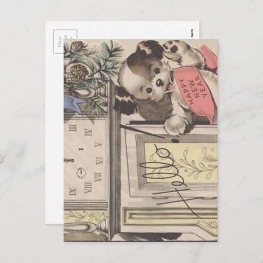 Cartes Pour Fêtes Annuelles Bonne année (Devant / Derrière)