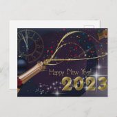 Cartes Pour Fêtes Annuelles Bonne année (Devant / Derrière)