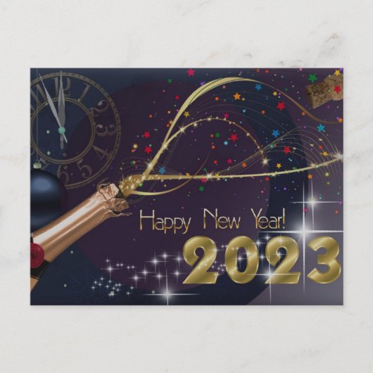 Cartes Pour Fêtes Annuelles Bonne année (Devant)