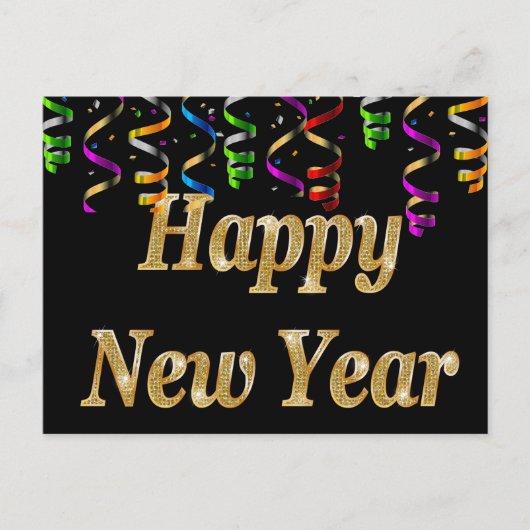 Cartes Pour Fêtes Annuelles Bonne année (Devant)
