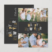 CARTES POUR FÊTES ANNUELLES BONNE ANNÉE (Devant / Derrière)