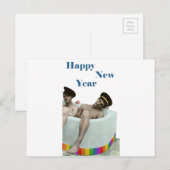 Cartes Pour Fêtes Annuelles Bonne année (Devant / Derrière)