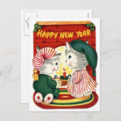 Cartes Pour Fêtes Annuelles Bonne année (Devant / Derrière)