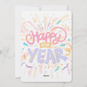 Cartes Pour Fêtes Annuelles Bonne année (Dos)